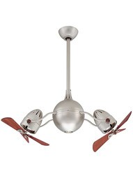 Acqua Ceiling Fan with Wood Blades and Integrated Light Kit